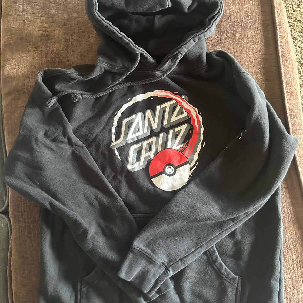 Santa Cruz Black Pokémon Hoodie